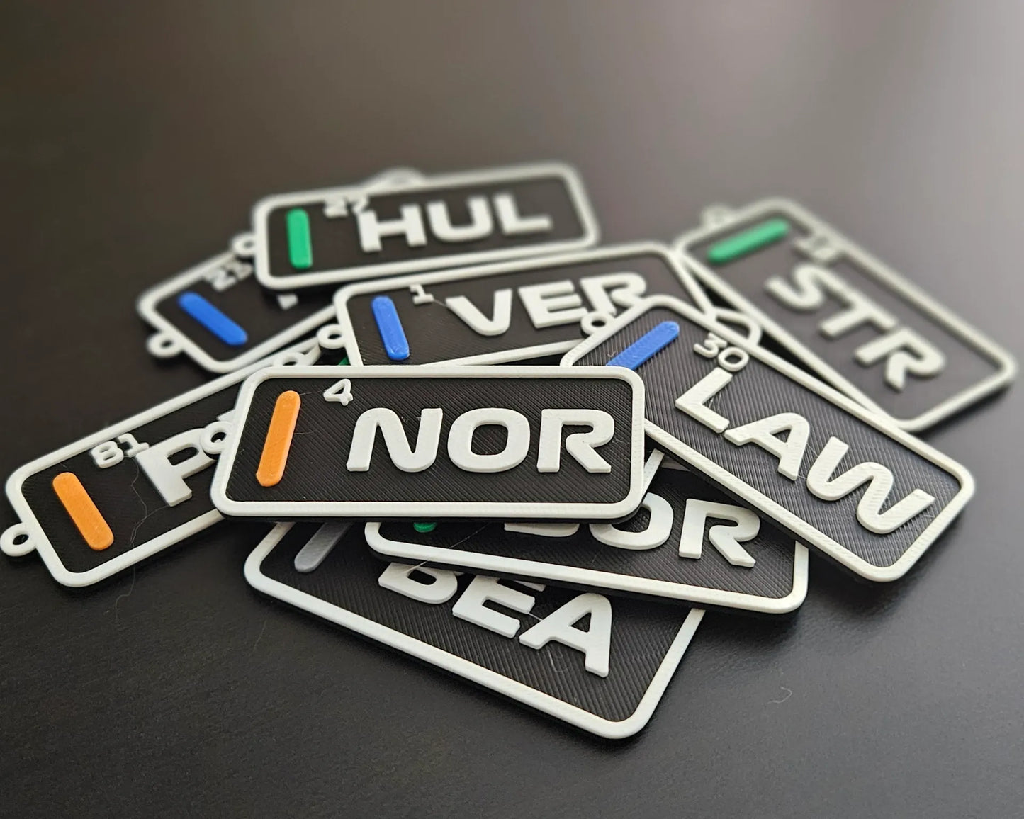 🏎️ F1 Formula 1 Driver Tags Keychain – Show Off Your Racing Passion!