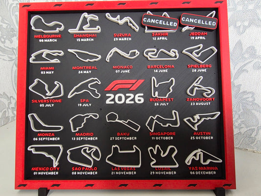 2026 Formula 1 Track Map Limited Edition – The One With The Cancelled Races