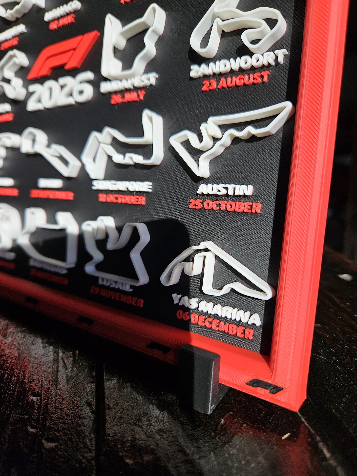 🏎️ 2026 Formula 1 Wall or Desk Calendar – F1 Racing Fan’s Essential and Stand
