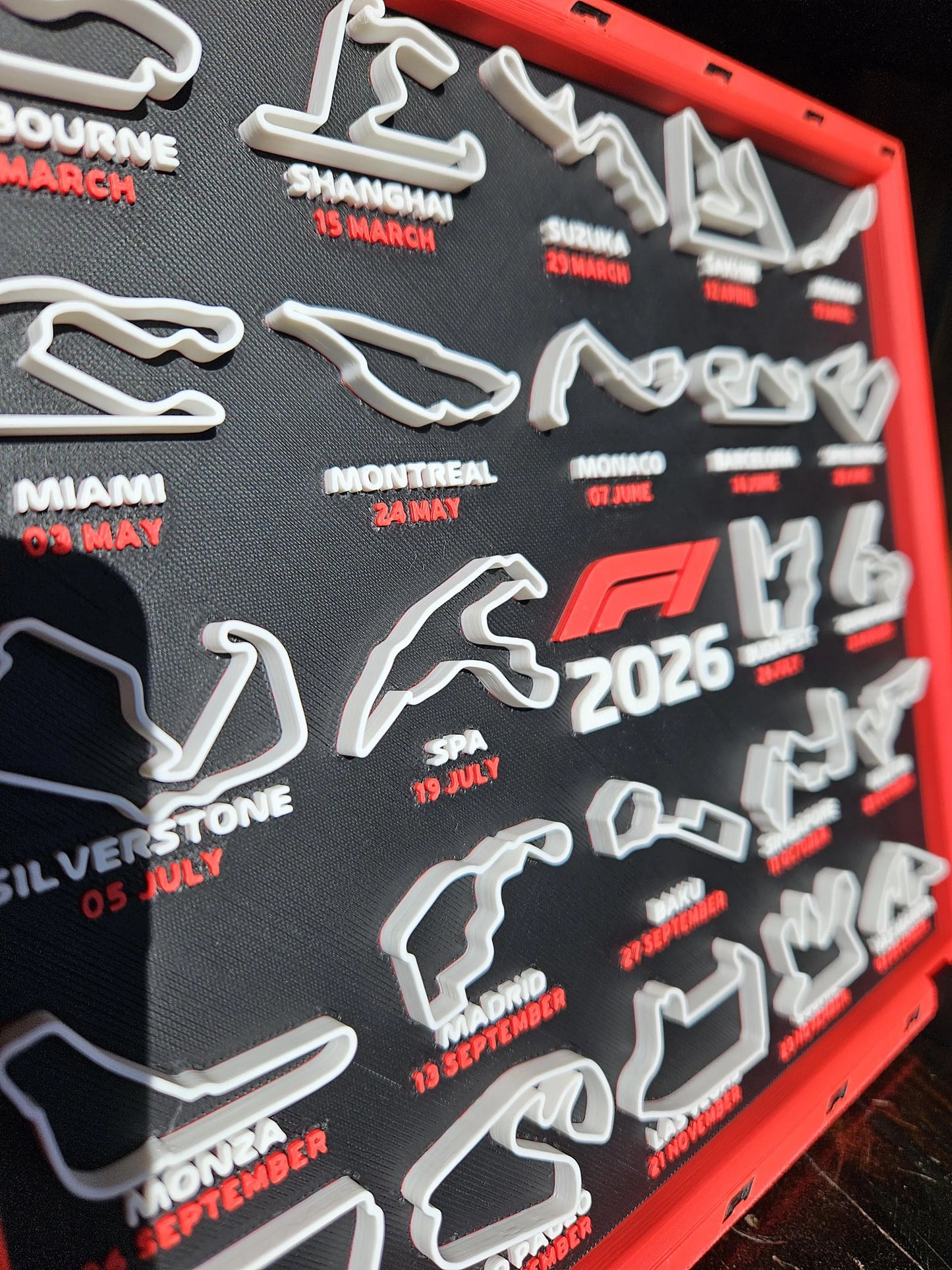🏎️ 2026 Formula 1 Wall or Desk Calendar – F1 Racing Fan’s Essential and Stand