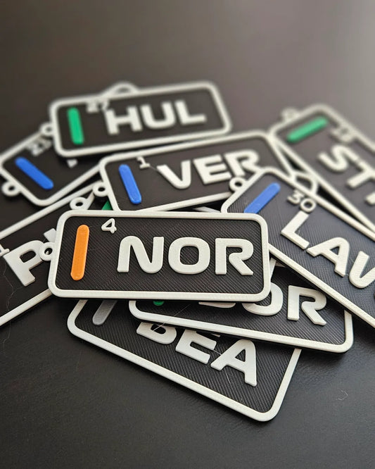 🏎️ F1 Formula 1 Driver Tags Keychain – Show Off Your Racing Passion!