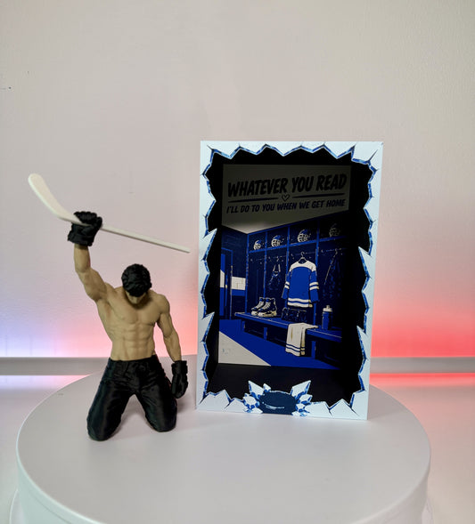 Blue Hockey Book Nook