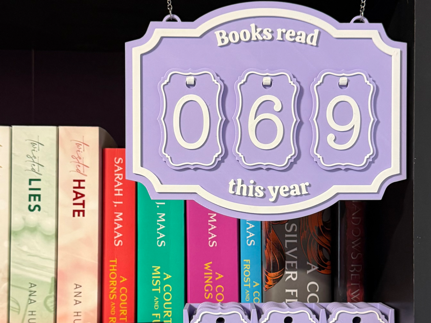 “Books Read This Year” Tracker | Book Lover Display